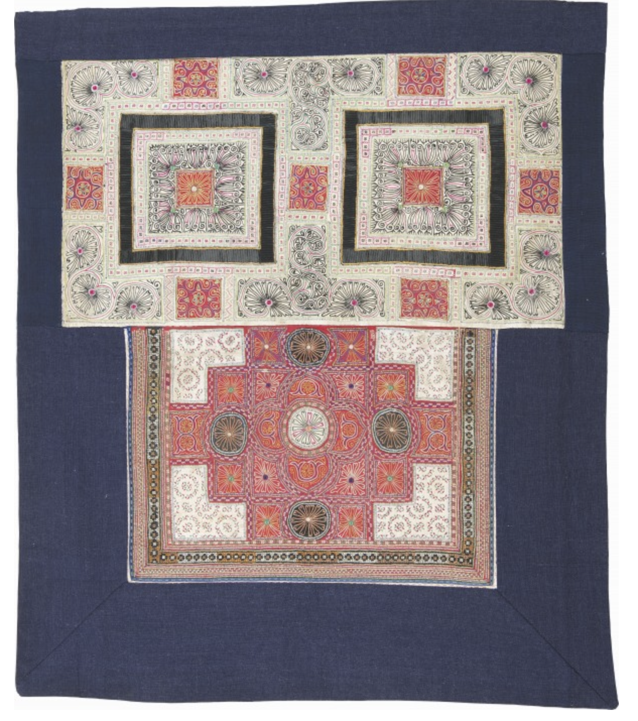 贵州省织金苗族锁绣背扇