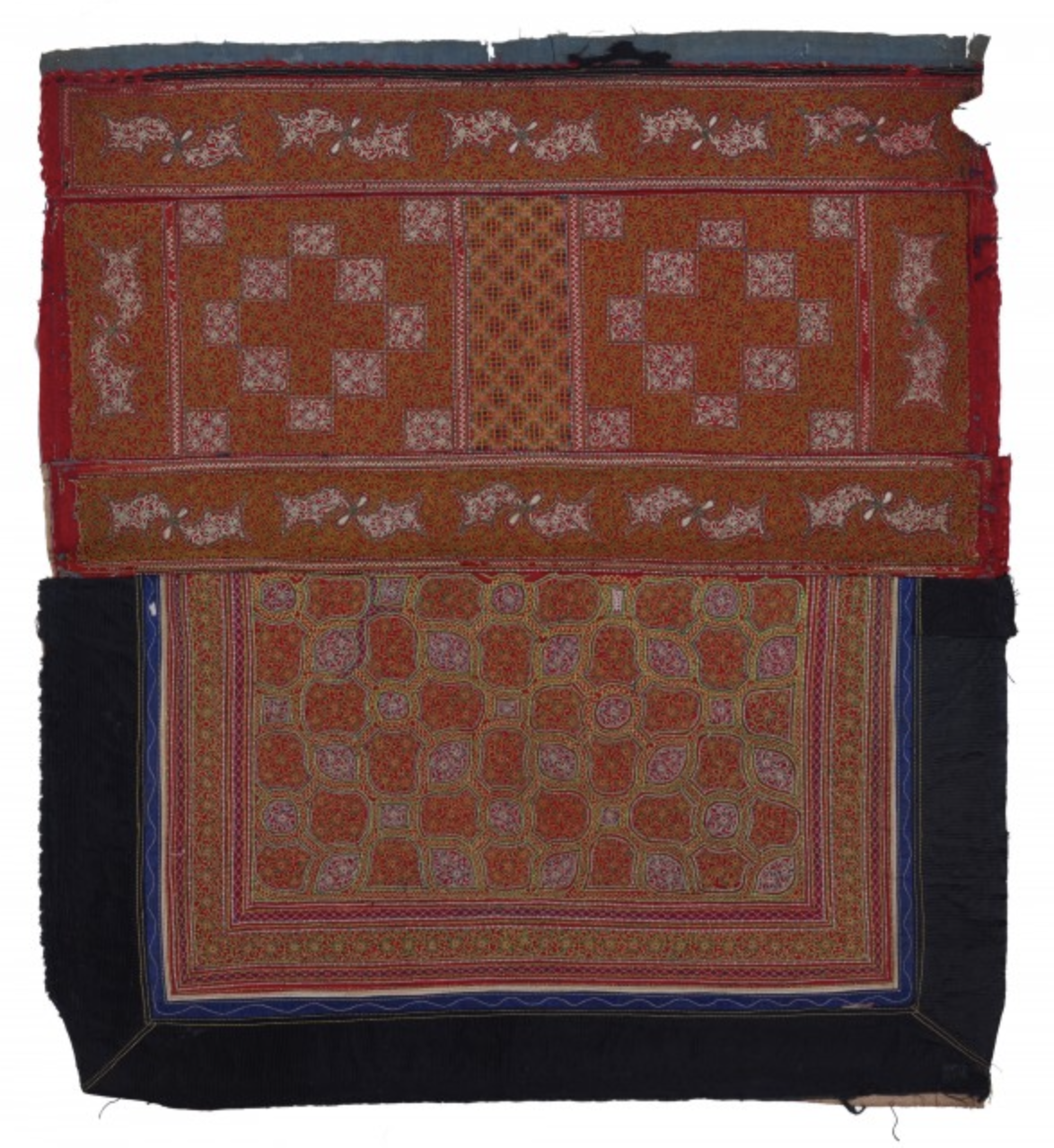 贵州织金苗族绞绣背扇片