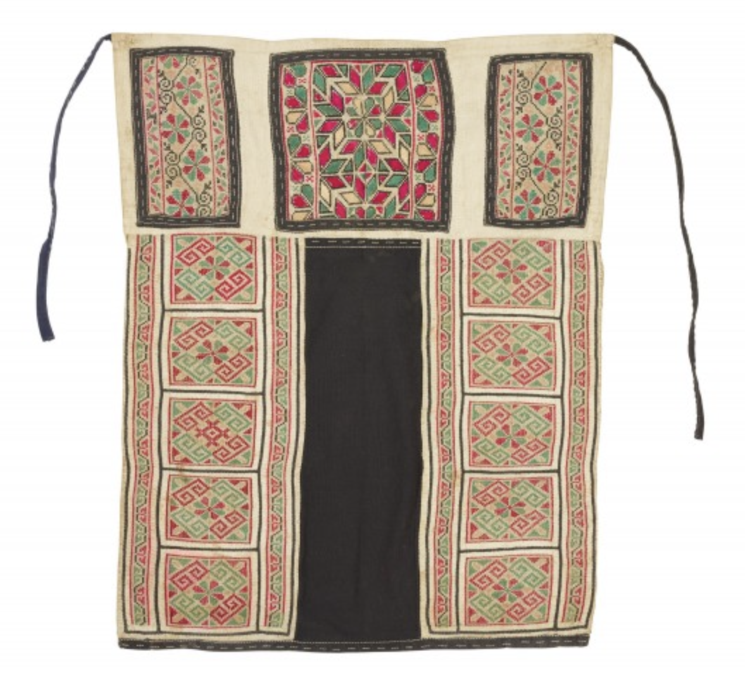 贵州黔西定新苗族挑花盛装围腰