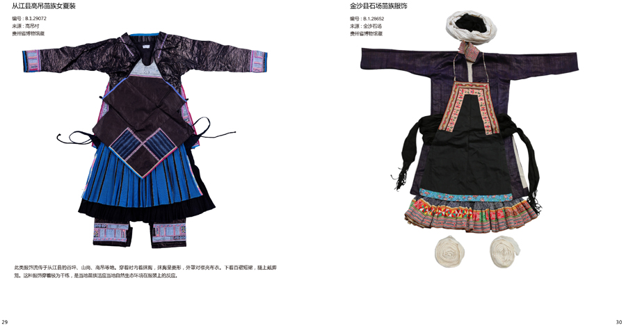 从江县高吊苗族女夏装便装