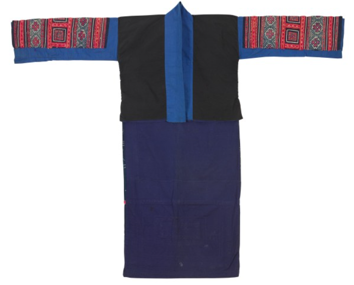 贵州黔西定新苗族蜡染盛装长衫